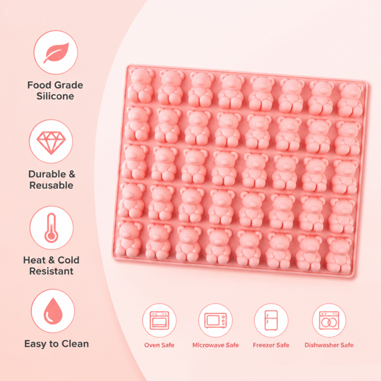 40-Piece Bear-Shaped Silicone  - مراجعة 3D Printing With Silicone وسعره