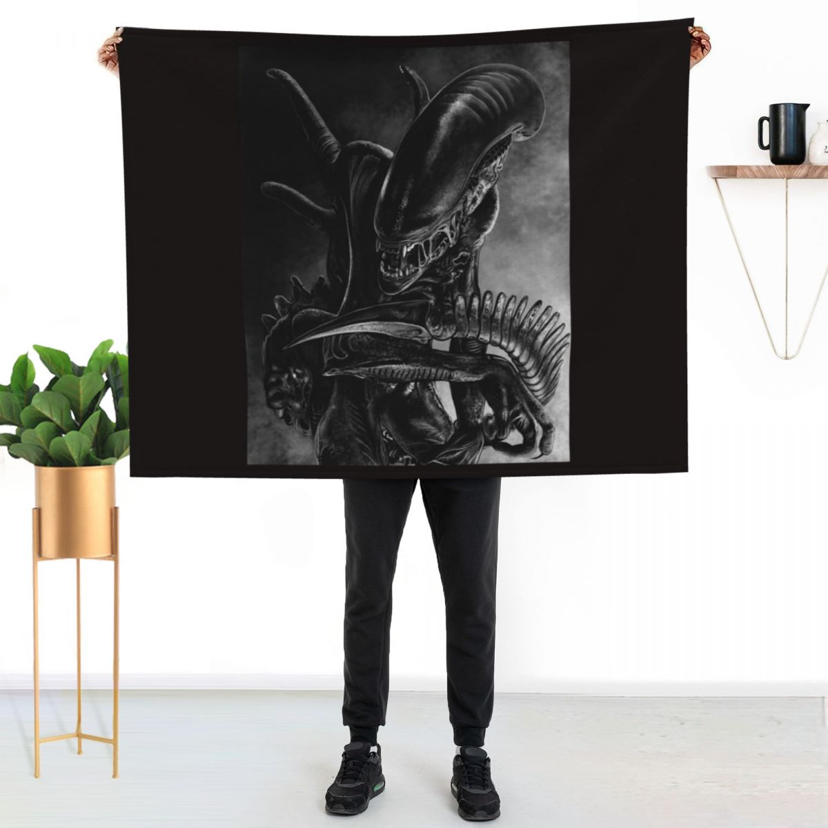 Xenomorph Throw Blanket Luxuri - مراجعة 3D Printing Xenomorph وسعره
