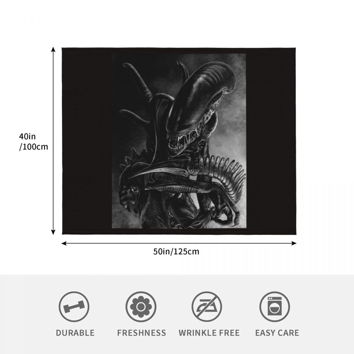 Xenomorph Throw Blanket Luxuri - مراجعة 3D Printing Xenomorph وسعره
