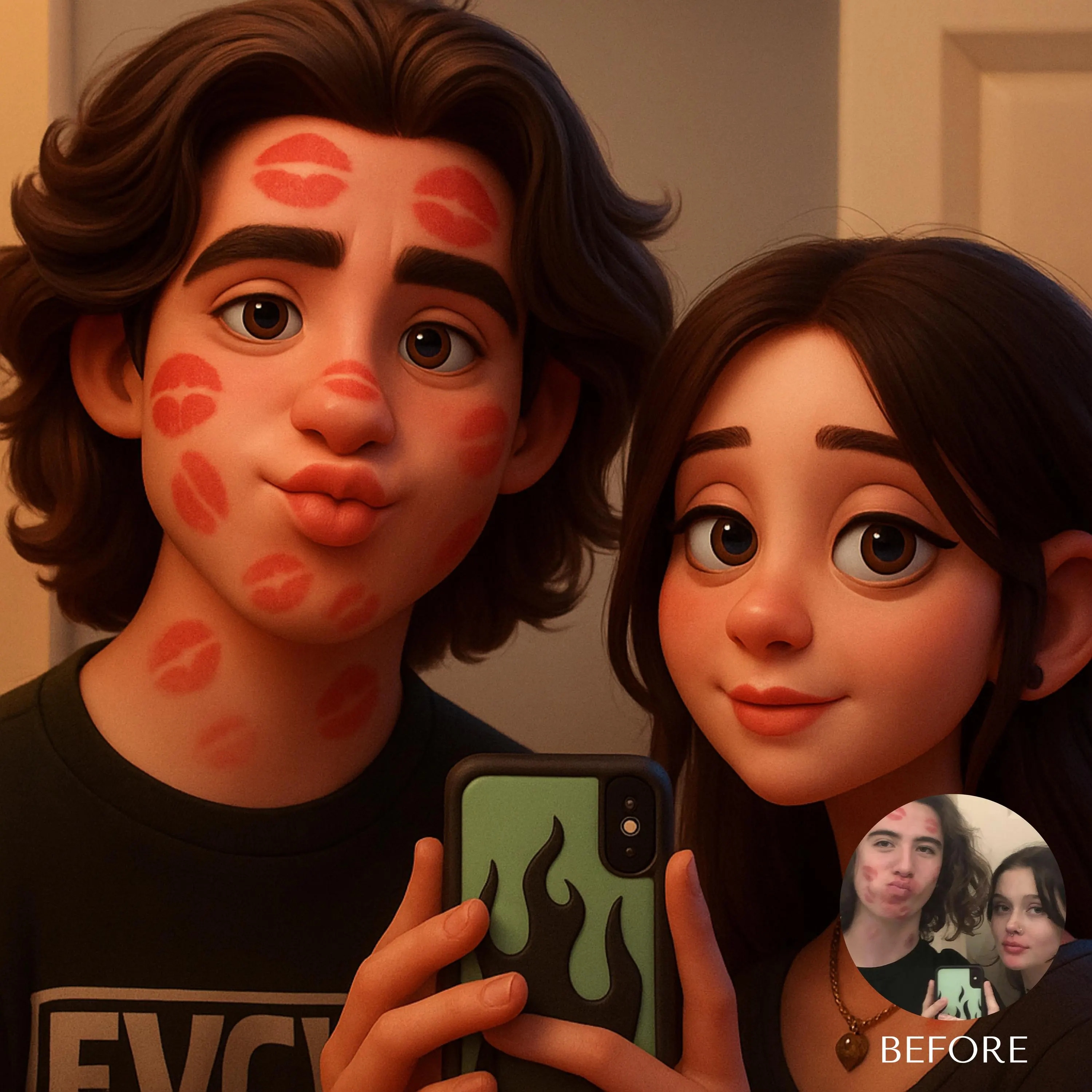 Custom 3D Cartoon Style Portra - مراجعة 3D Printing Wall وسعره