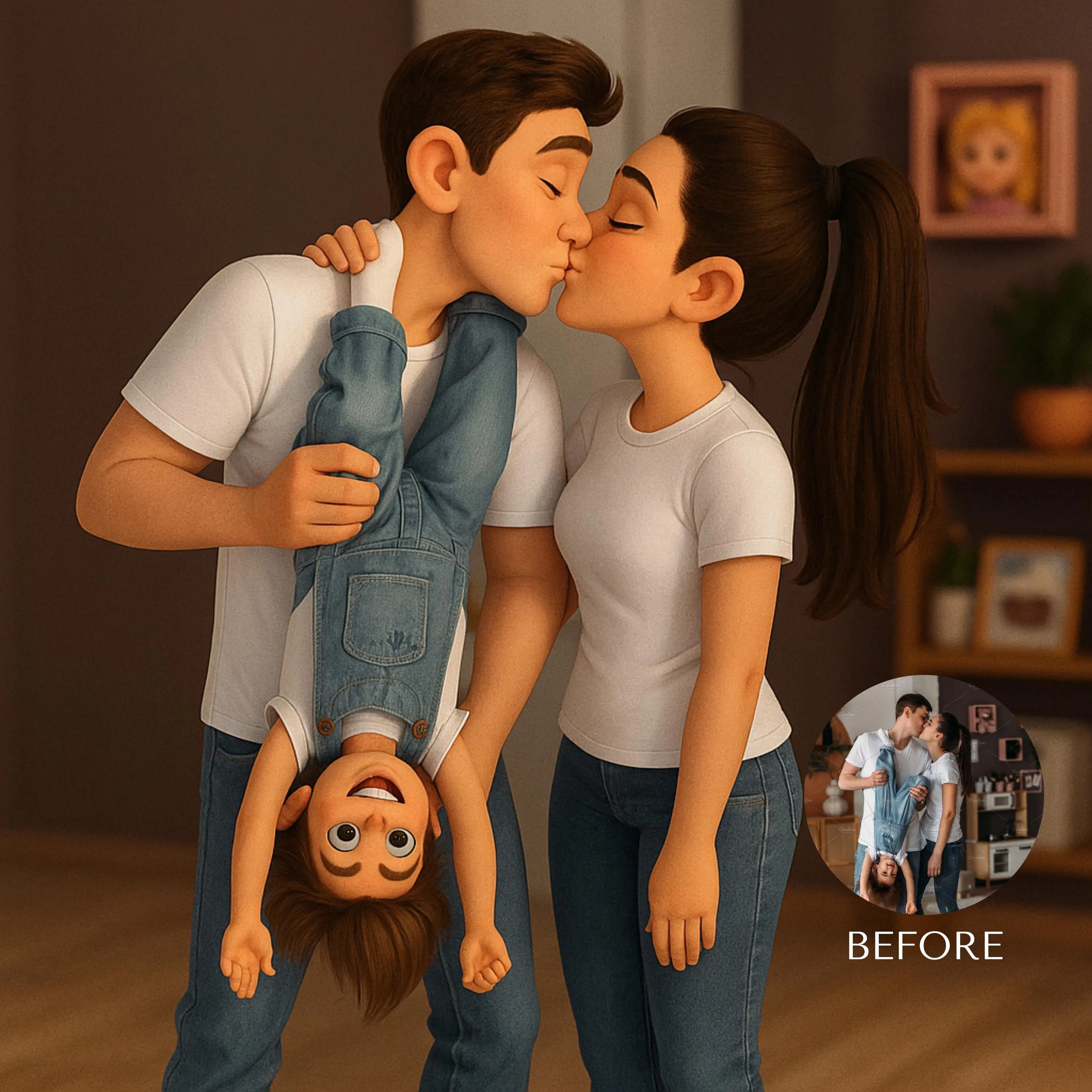 Custom 3D Cartoon Style Portra - مراجعة 3D Printing Wall وسعره