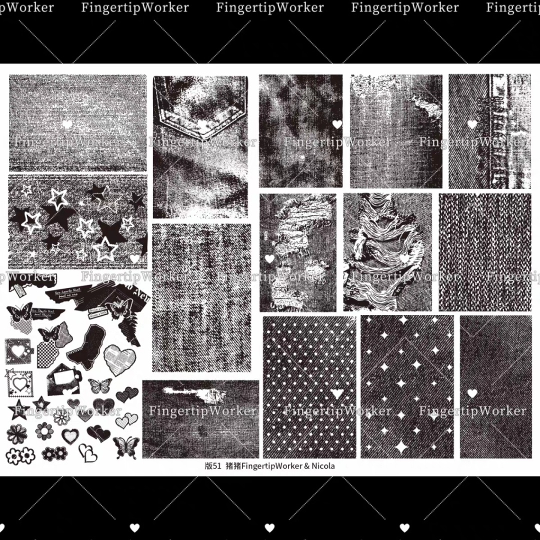 1PC Flowers Nail Stamping Plat - مراجعة 3D Printing Templates Free وسعره