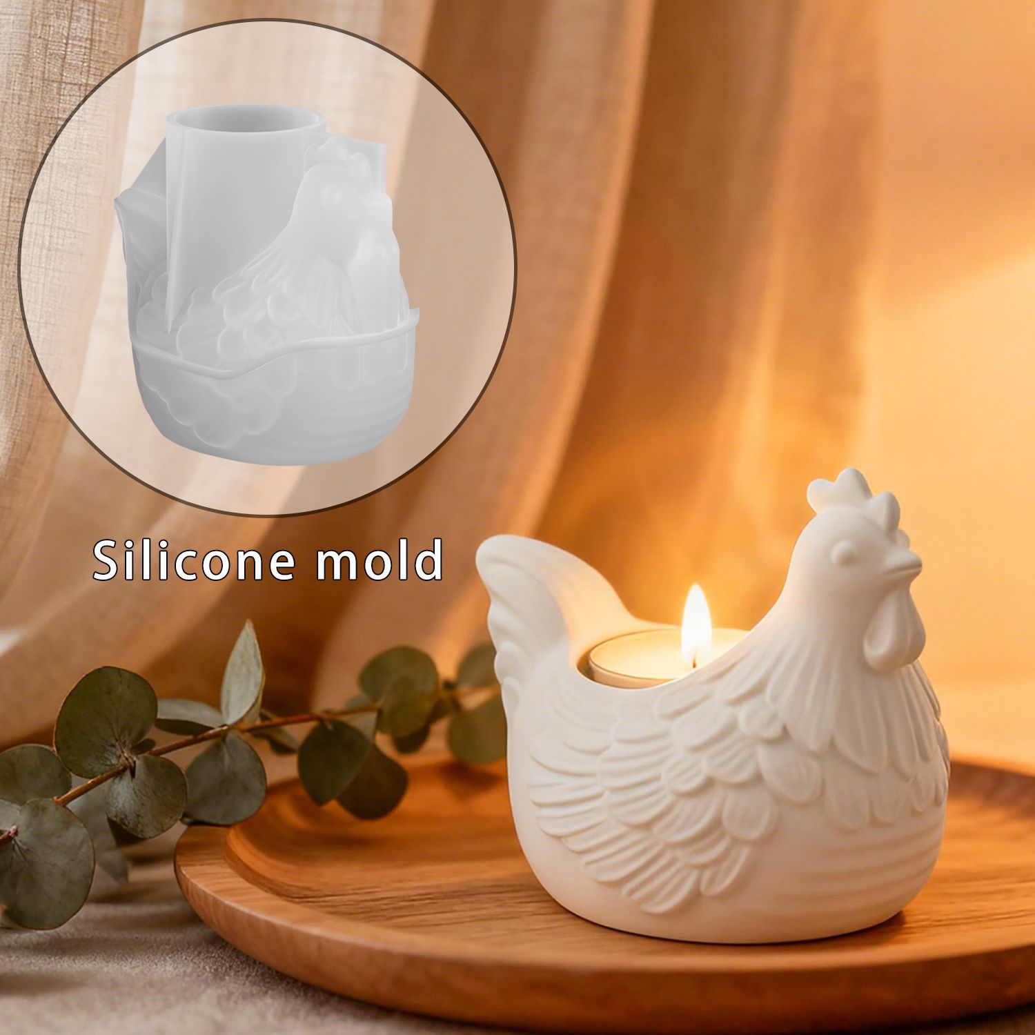 DIY 3D Little Chicken Candle H - مراجعة 3D Printing With Silicone وسعره
