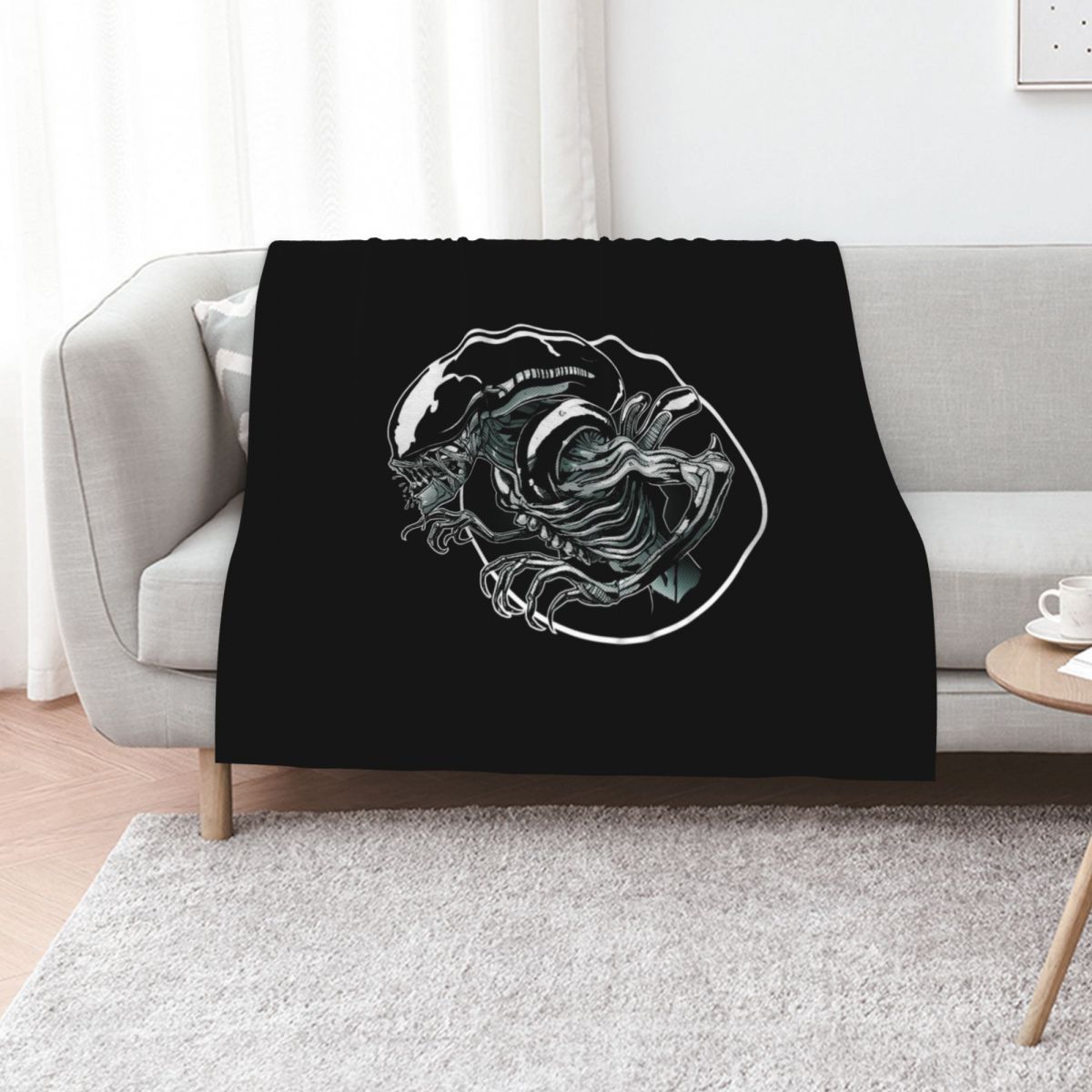 aliens xenomorph Throw Blanket - مراجعة 3D Printing Xenomorph وسعره