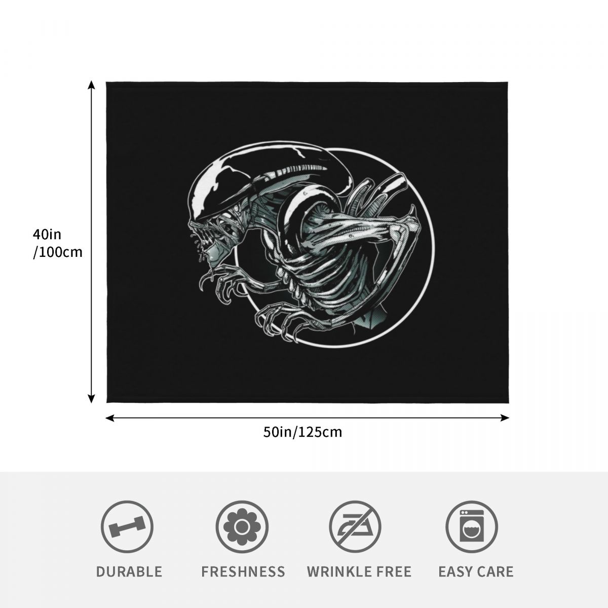 aliens xenomorph Throw Blanket - مراجعة 3D Printing Xenomorph وسعره