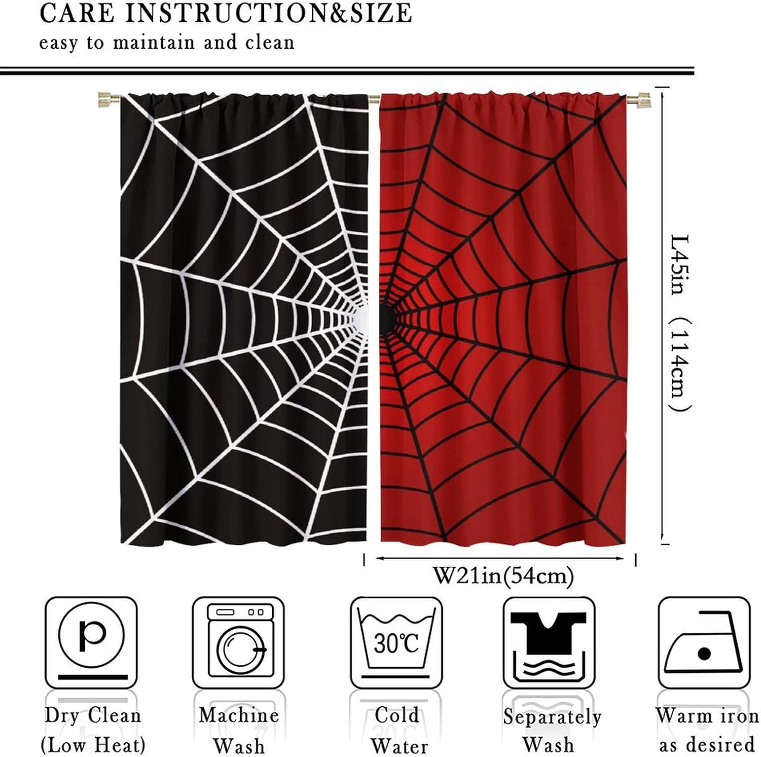 Spider Web Window Curtains, Bl - مراجعة 3D Printing Web وسعره