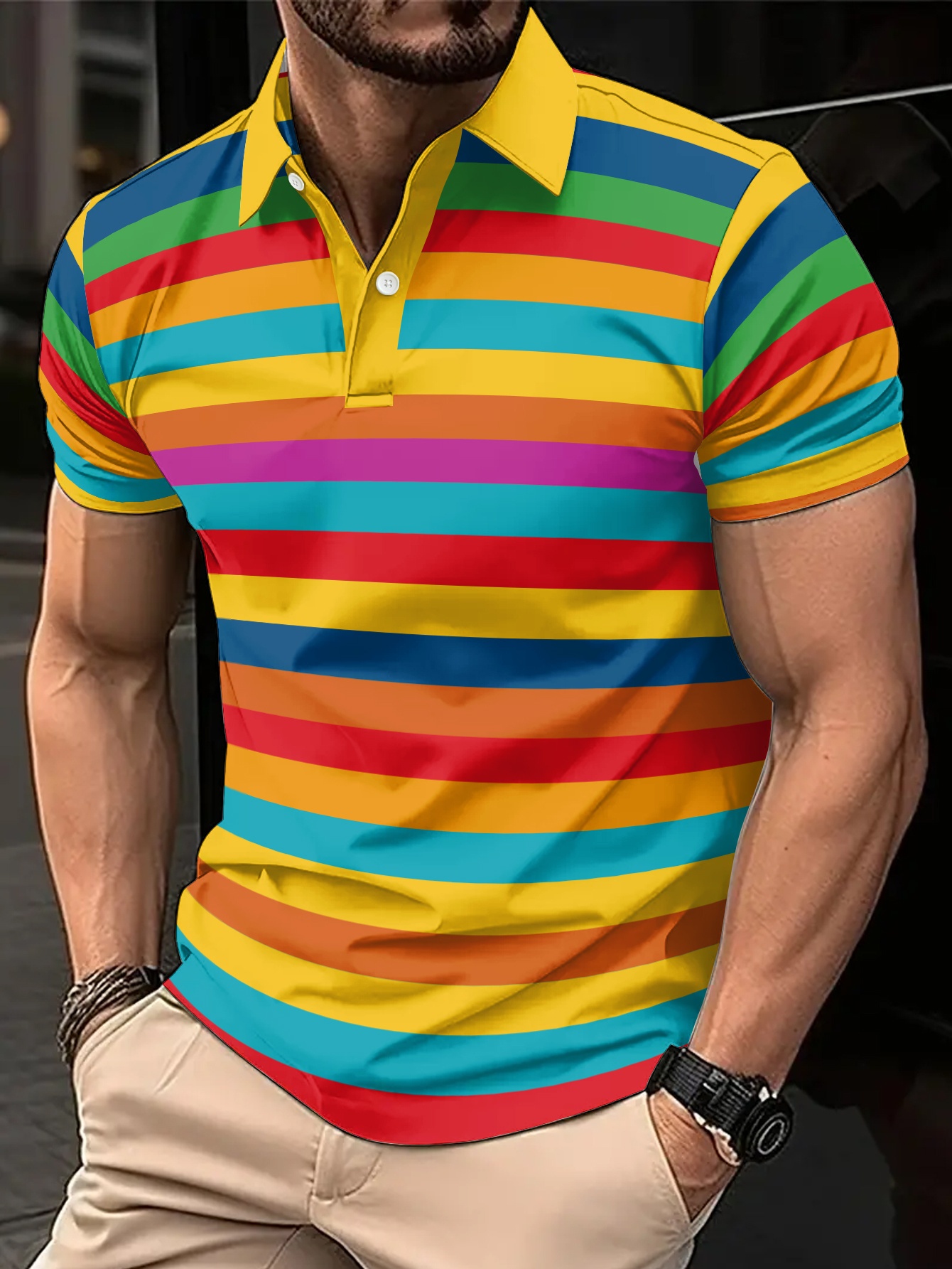 Men's 3D Digital Printed Casua - مراجعة 3D Printing On Fabric وسعره