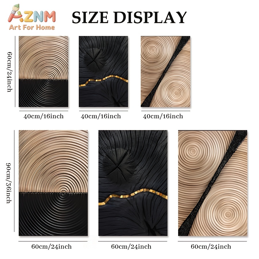 AZNM Wabi Sabi Abstract Wood G - مراجعة 3D Printing Wall وسعره