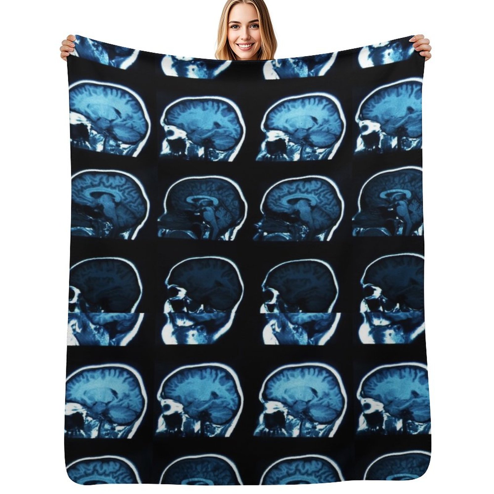 Brain MRI x-ray Throw Blanket  - مراجعة 3D Printing X Ray وسعره