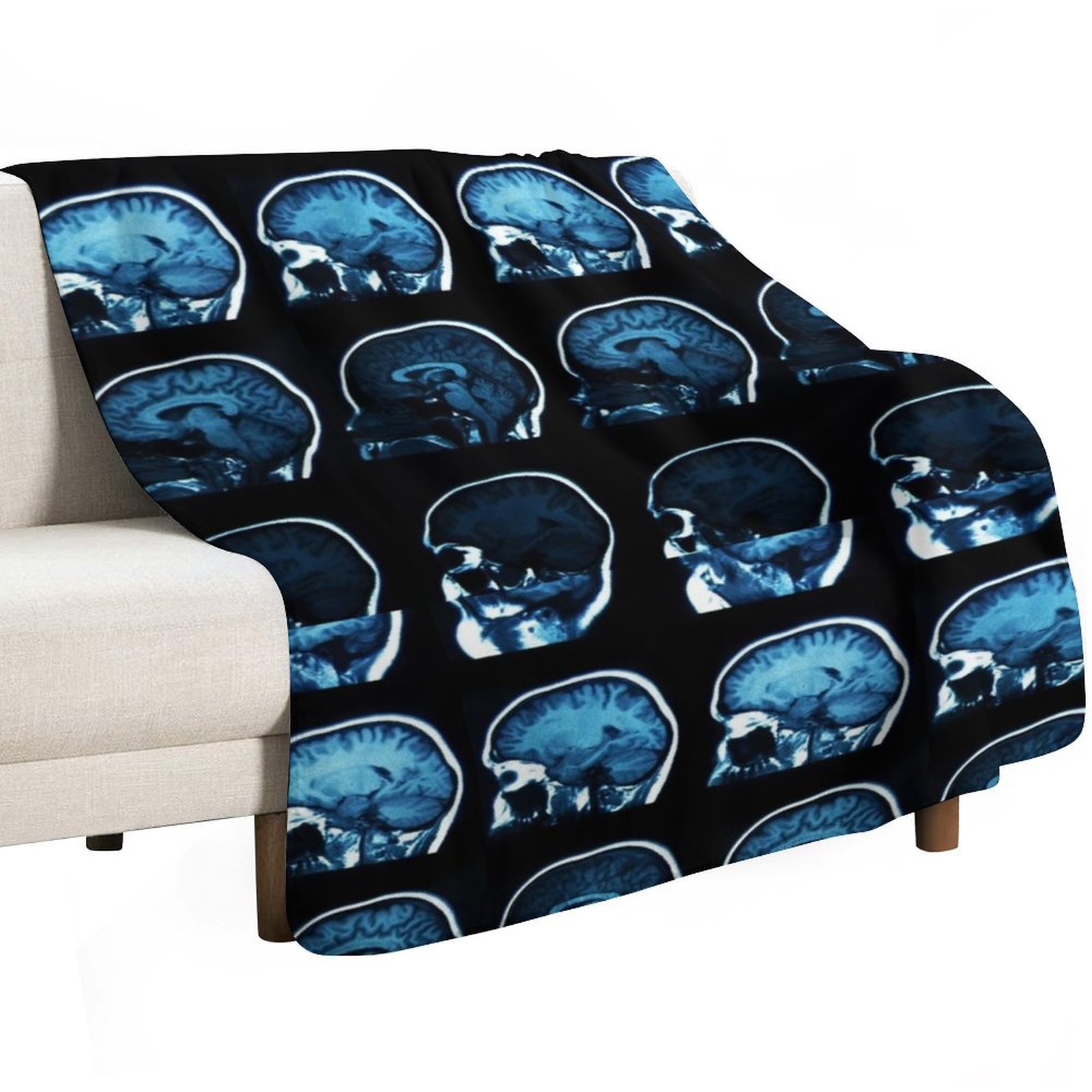 Brain MRI x-ray Throw Blanket  - مراجعة 3D Printing X Ray وسعره