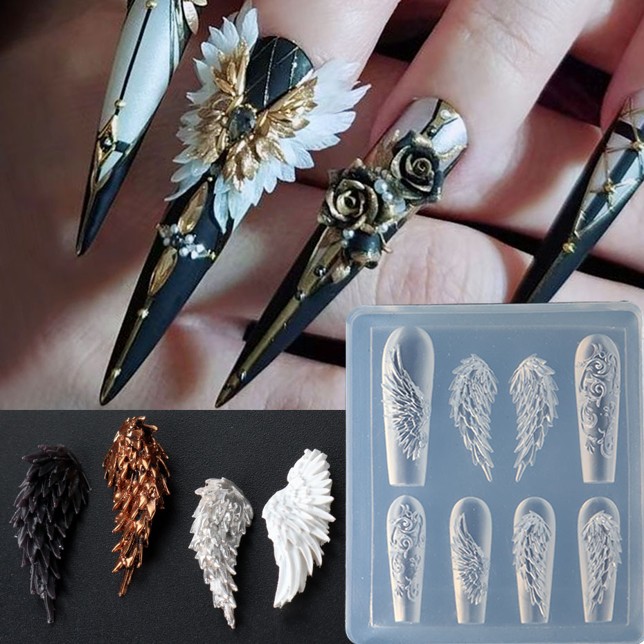 1pcs 3D Charming Feather Wings - مراجعة 3D Printing Templates Free وسعره