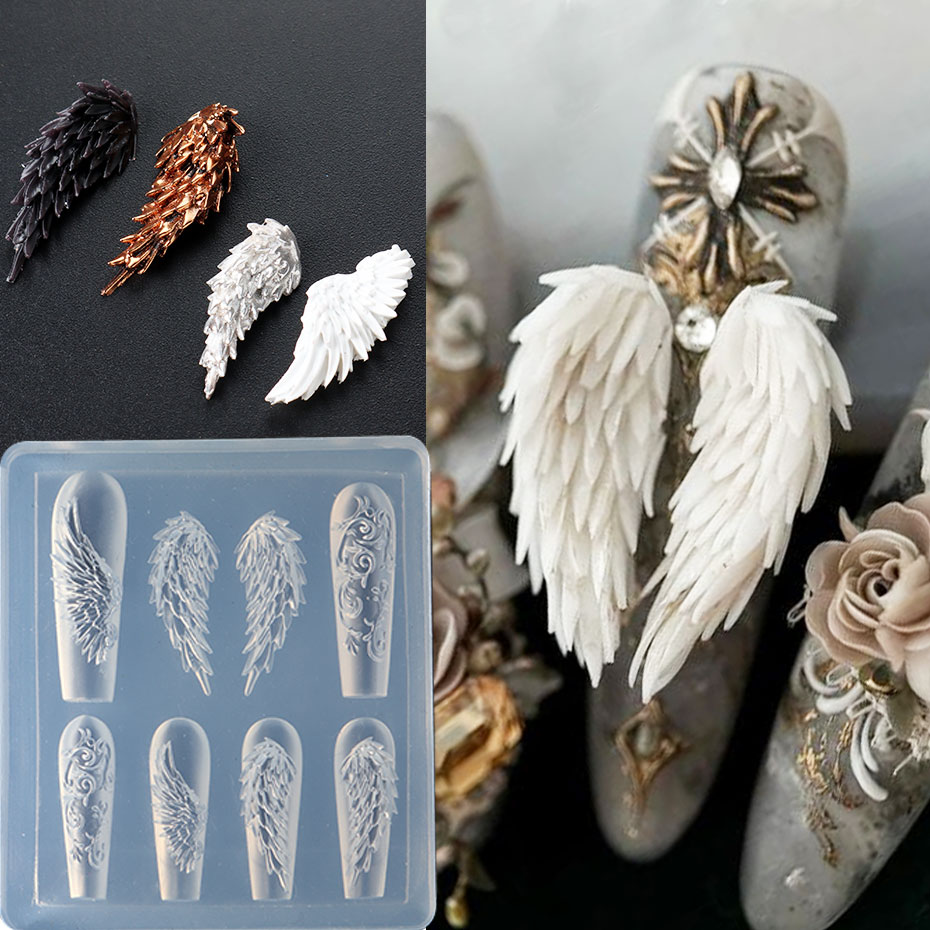 1pcs 3D Charming Feather Wings - مراجعة 3D Printing Templates Free وسعره