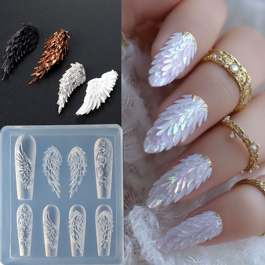 1pcs 3D Charming Feather Wings - مراجعة 3D Printing Templates Free وسعره