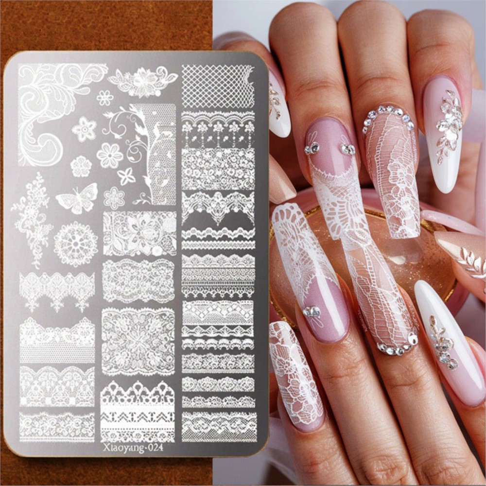9*15cm 3D Lace Butterfly Nail  - مراجعة 3D Printing Templates Free وسعره