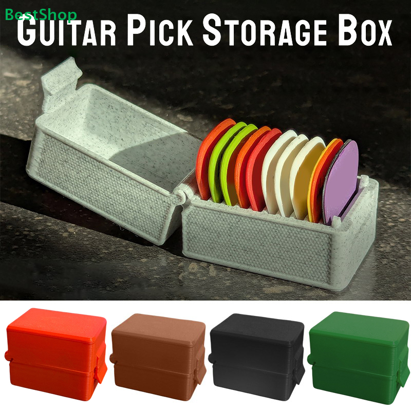 ♪Guitar Pick Storage Box with  - مراجعة 3D Printing Guitar وسعره