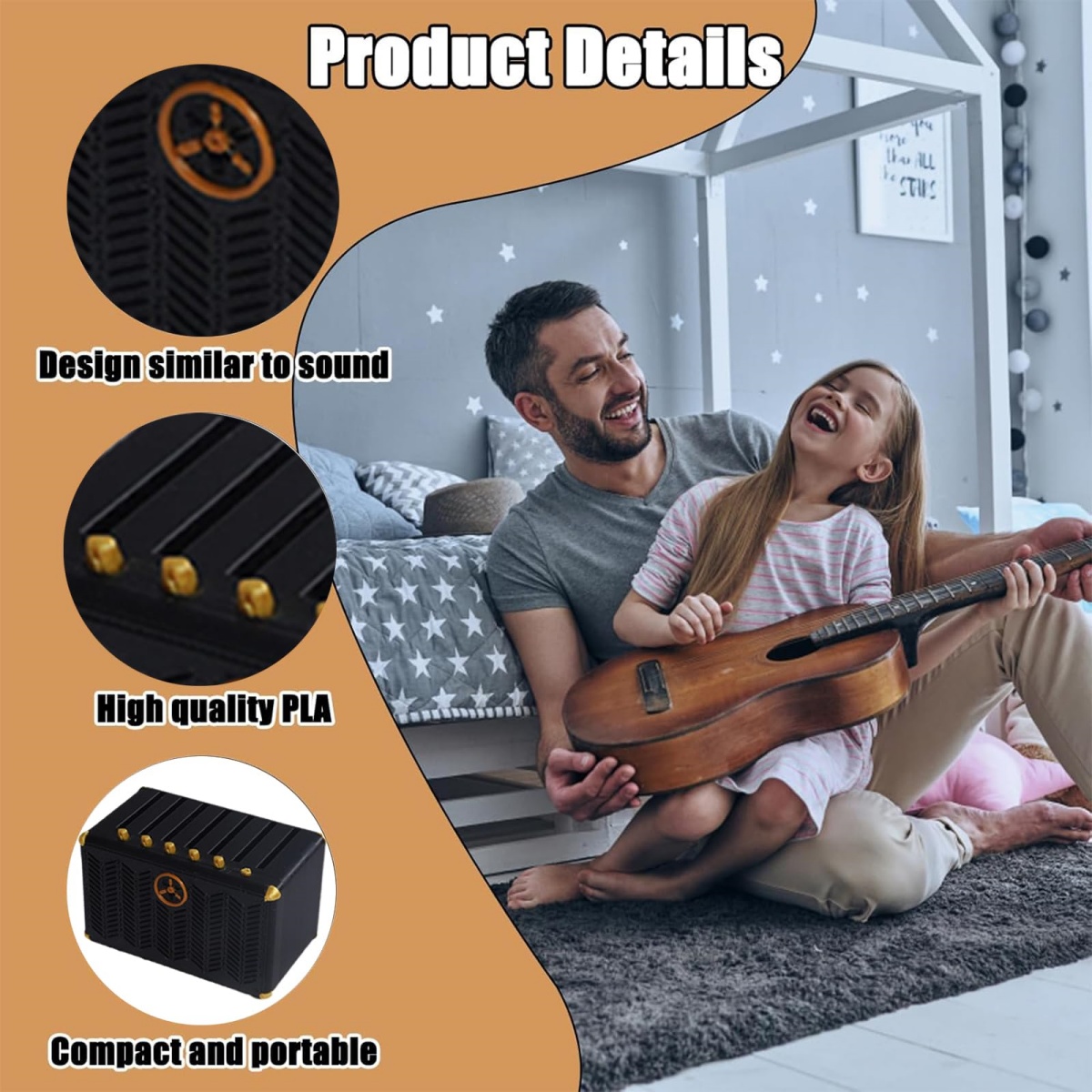 Guitar Pick Holder, 3D Printed - مراجعة 3D Printing Guitar وسعره