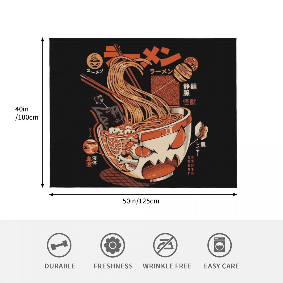 Black X-ray Great Ramen! Throw - مراجعة 3D Printing X Ray وسعره