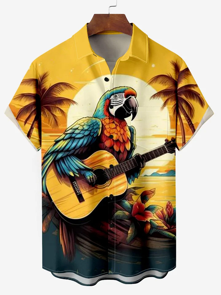 Attractive Parrot Men's Guitar - مراجعة 3D Printing Guitar وسعره