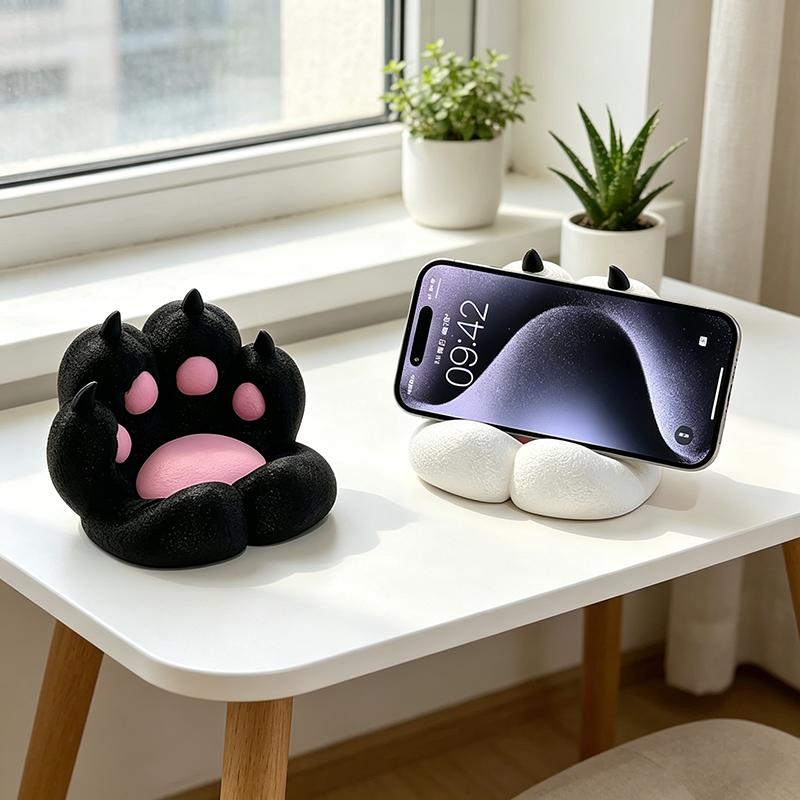 Cute Cat Paw Phone Stand, 3D P - مراجعة 3D Printing Videos وسعره