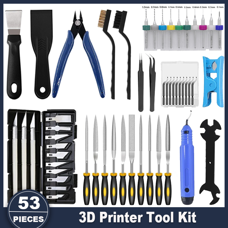 3D Printer Tools Kit, 53pcs 3D - مراجعة 3D Printing Glue Stick وسعره
