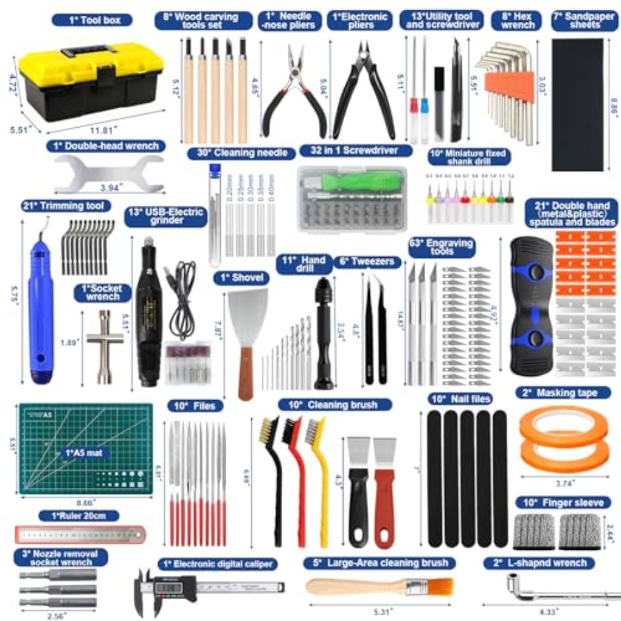 3D printing accessory tools ki - مراجعة 3D Printing Steel وسعره
