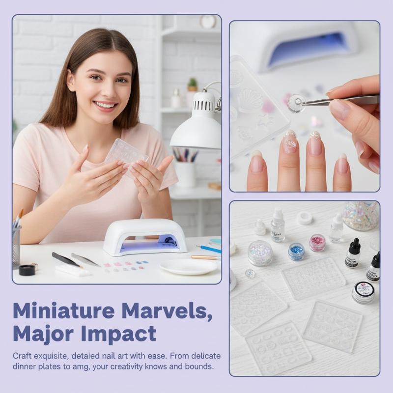 3D Embossed Nail Art Silicone  - مراجعة 3D Printing Templates Free وسعره