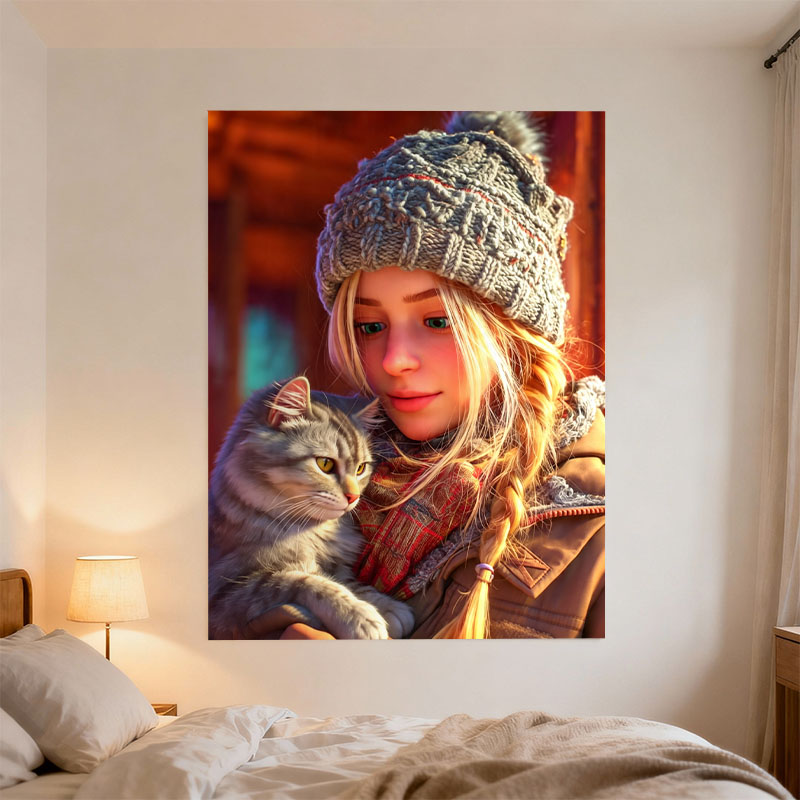 Personalized Canvas Prints in  - مراجعة 3D Printing Wall وسعره